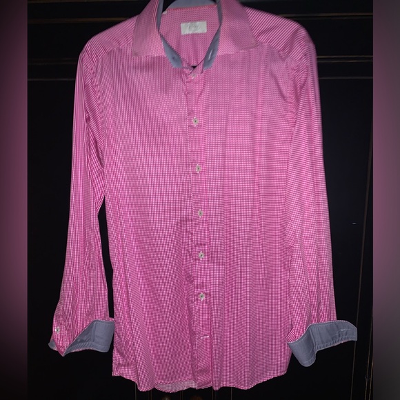 Eton slim fit dress shirt size 15.5 - Picture 6 of 8